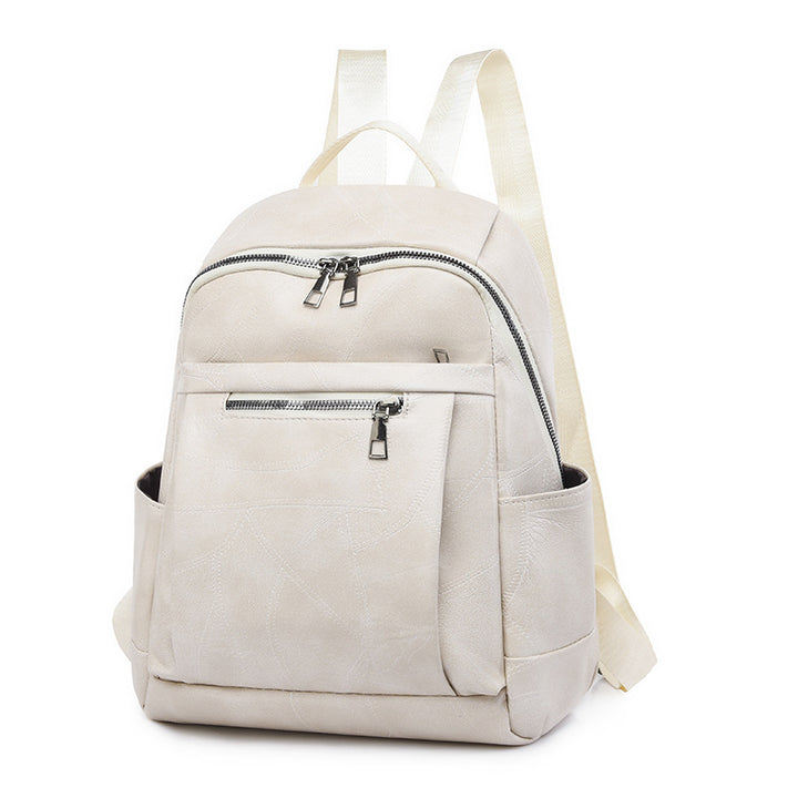 Luxurious Multi-Compartment Leather Backpack Kalsten