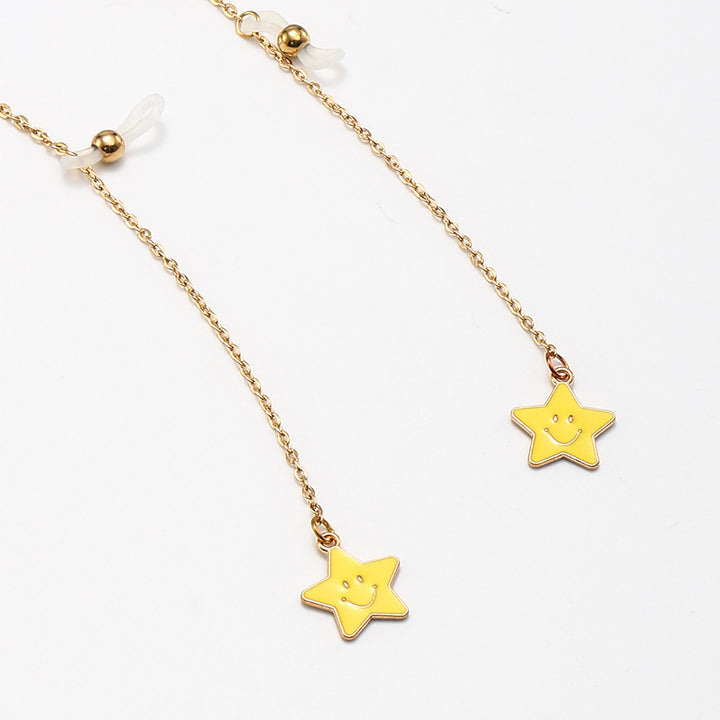 Decorative Eyewear with Star Charm Chain Kalsten