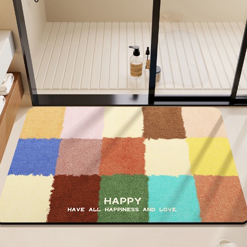 Colorful Geometric Bath Mat Kalsten