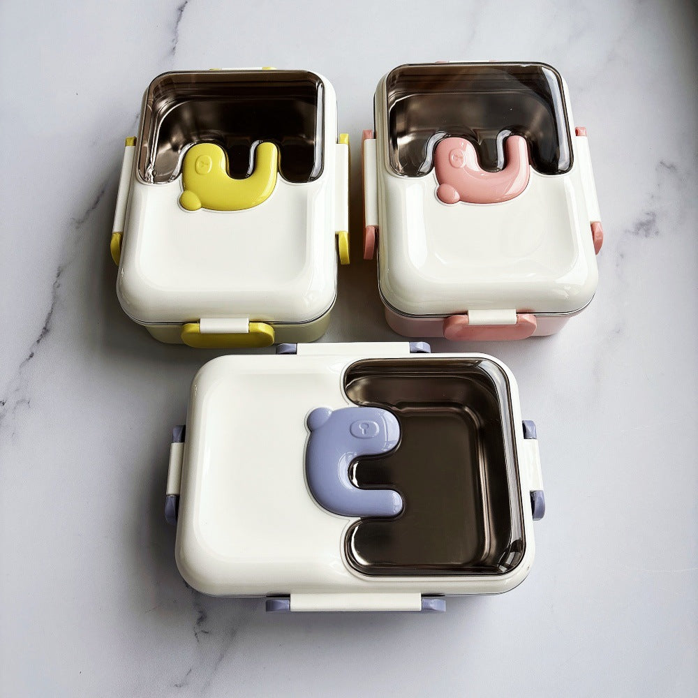 Cute Bear-Themed Lunch Box
