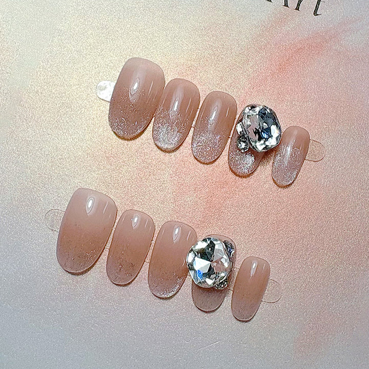 Classic French Tip Press-On Nail Set Kalsten