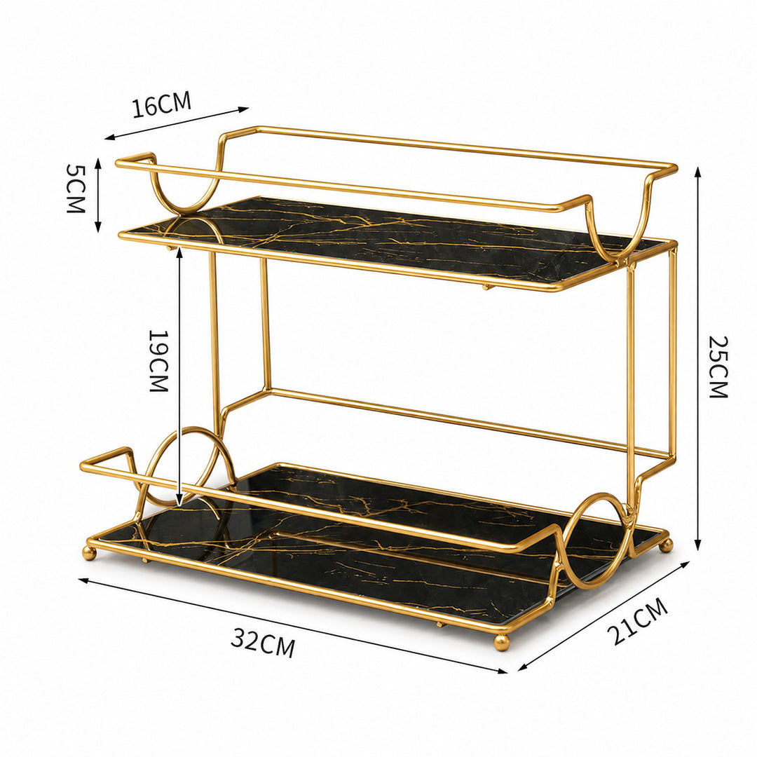 Elegant Two-Tier Serving Tray