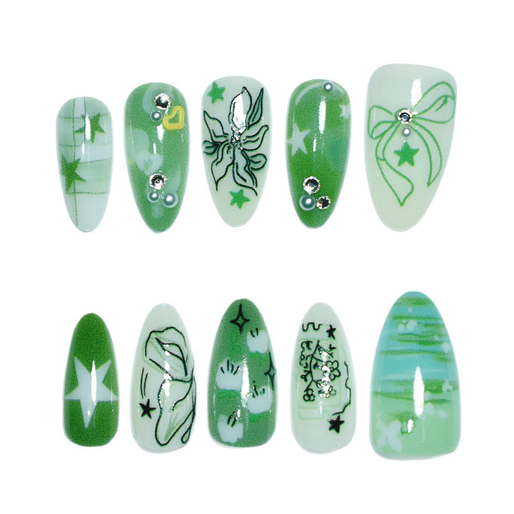 Artistic Botanical Nail Tips Kalsten