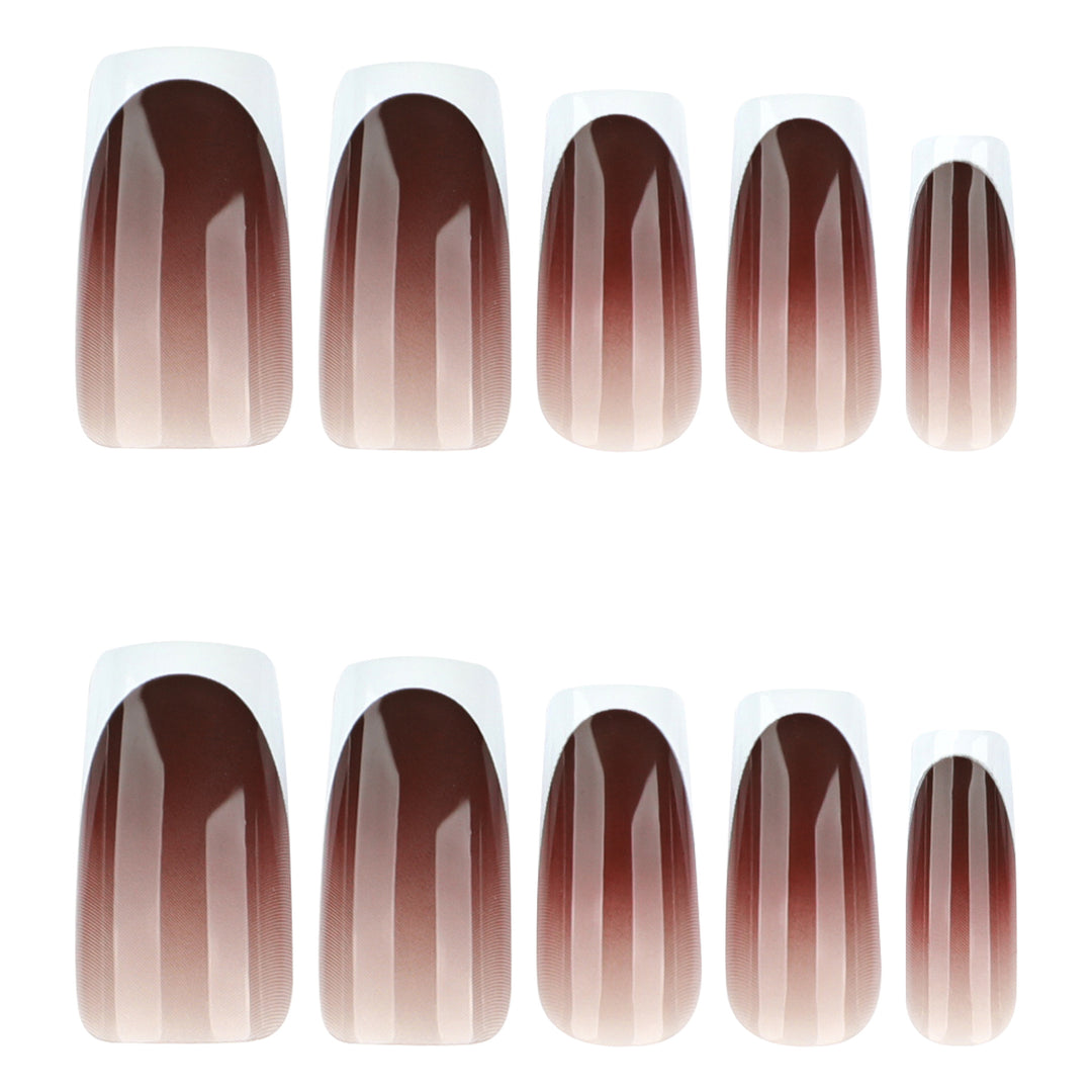 Artful Nail Extensions with Elegant French Tip Kalsten