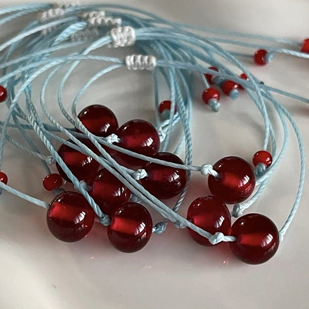 Adjustable Cord and Gemstone Bracelet Kalsten