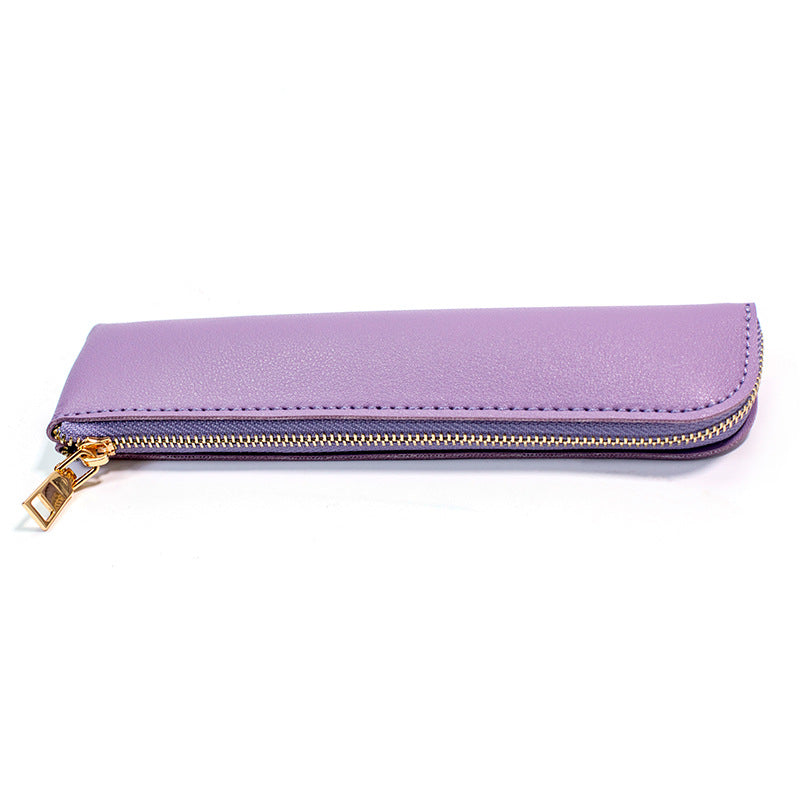 Premium Leather Zippered Pencil Case Kalsten