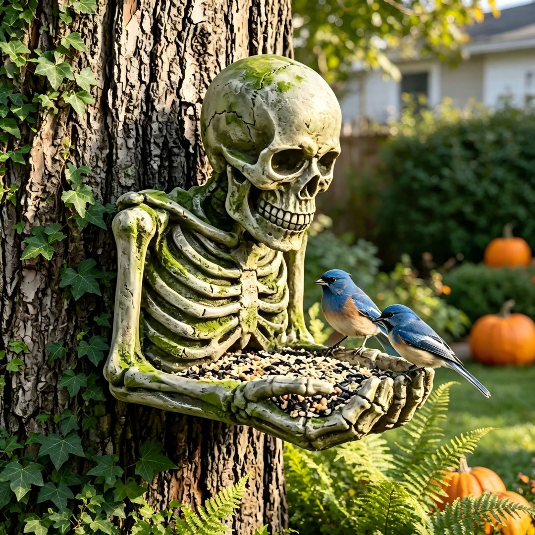 Decorative Skeleton Bird Feeder