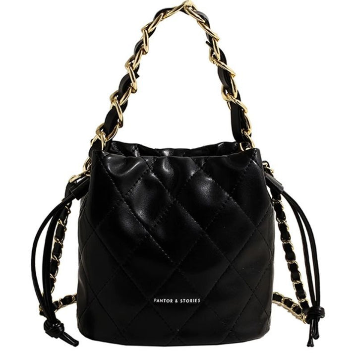 Quilted Mini Bucket Handbag Kalsten