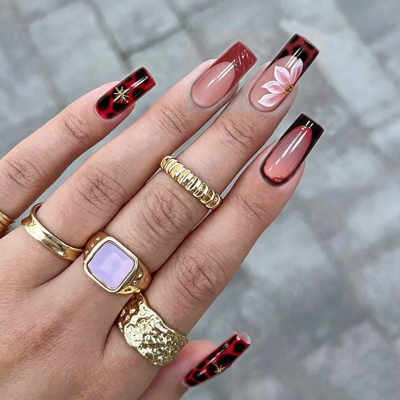 Artistic Patterned Press-On Nail Extensions Kalsten