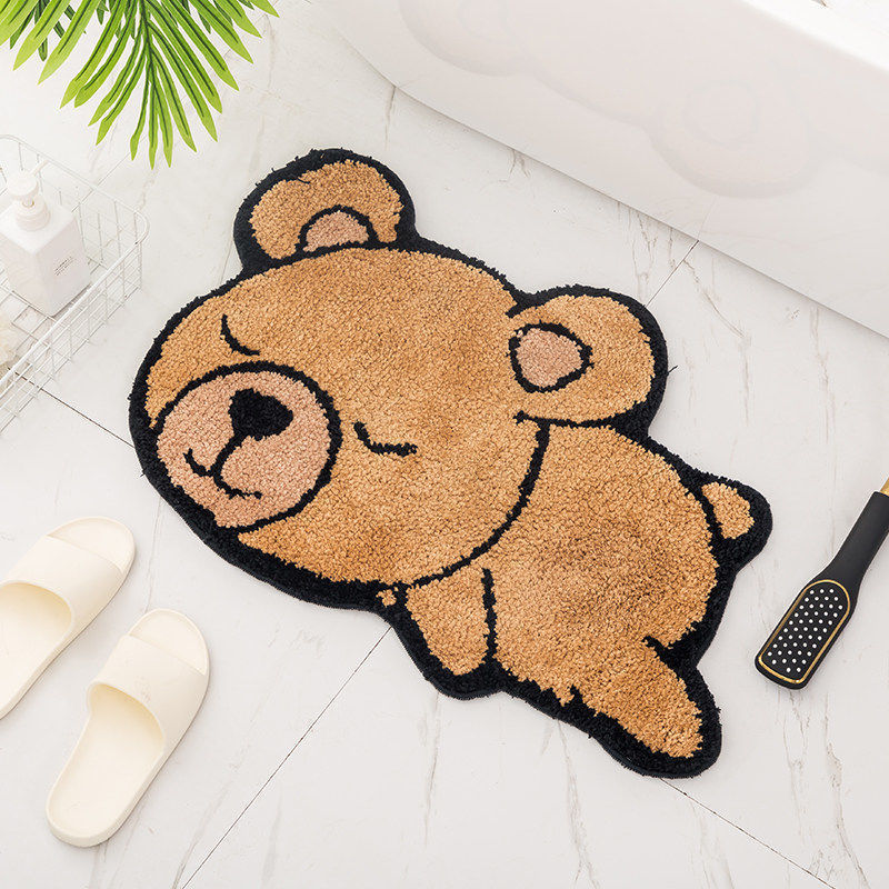 Cartoon Cat Shaped Bath Mat Kalsten