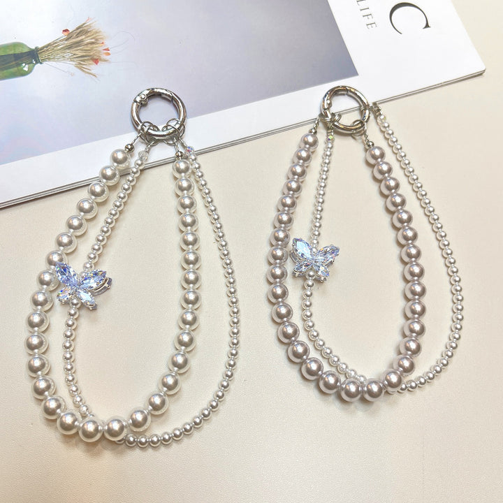 Elegant Pearl Beaded Eyewear Chain Holder Kalsten