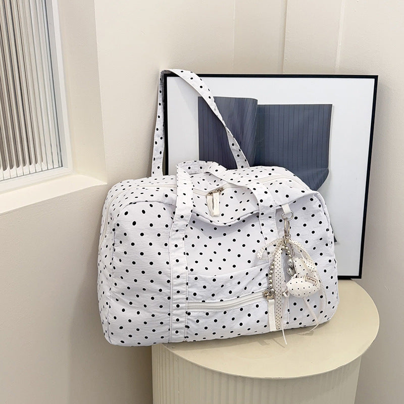 Stylish Polka Dot Travel Duffle Bag Kalsten