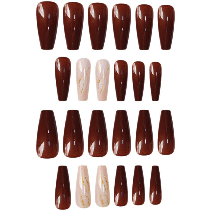 Artistic Marble Effect Press-On Nails Kalsten