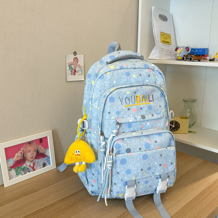 Playful Polka Dot School Backpack Kalsten