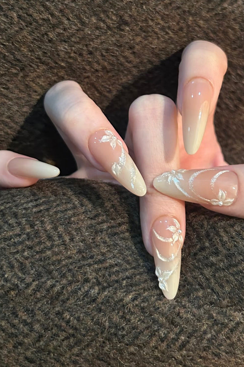 Floral Embellished Press-On Nails Kalsten 1789389210