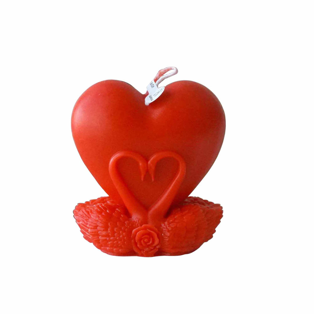 Romantic Heart-Shaped Candle