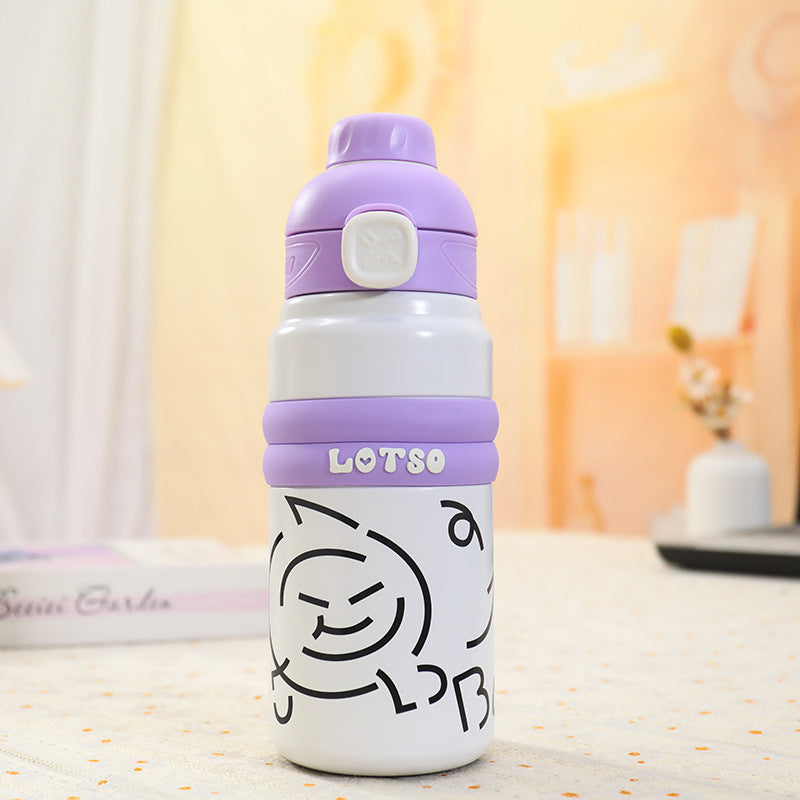 Insulated drinking bottle with practical leak protection and cool design Kalsten