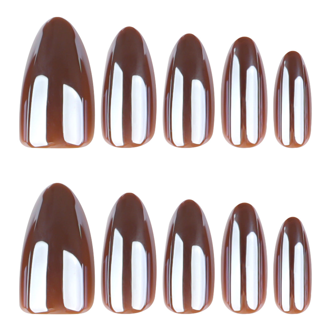 Artificial press-on nails with glossy finish Kalsten