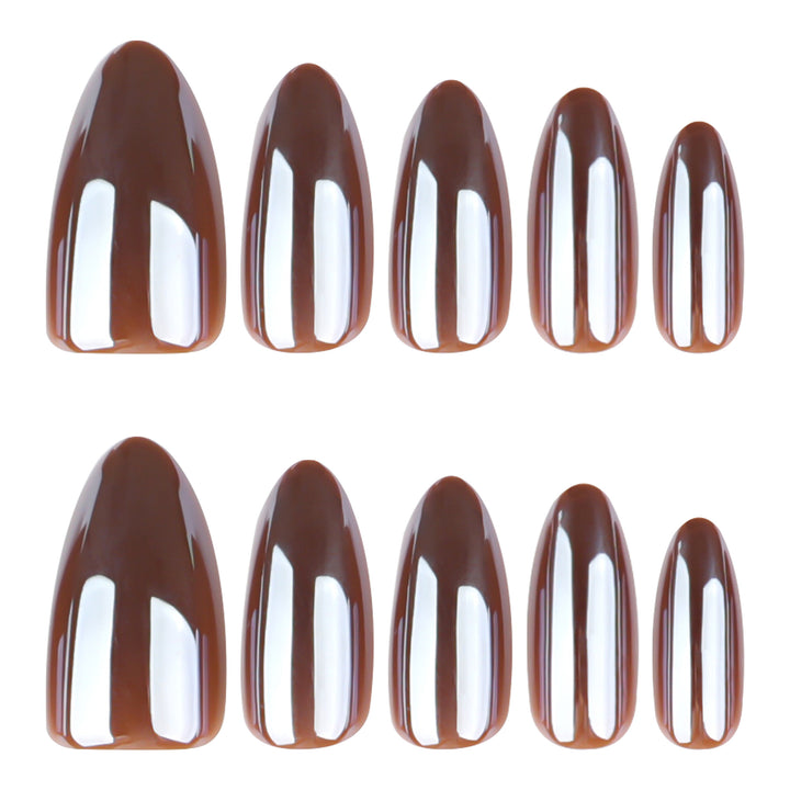Artificial press-on nails with glossy finish Kalsten