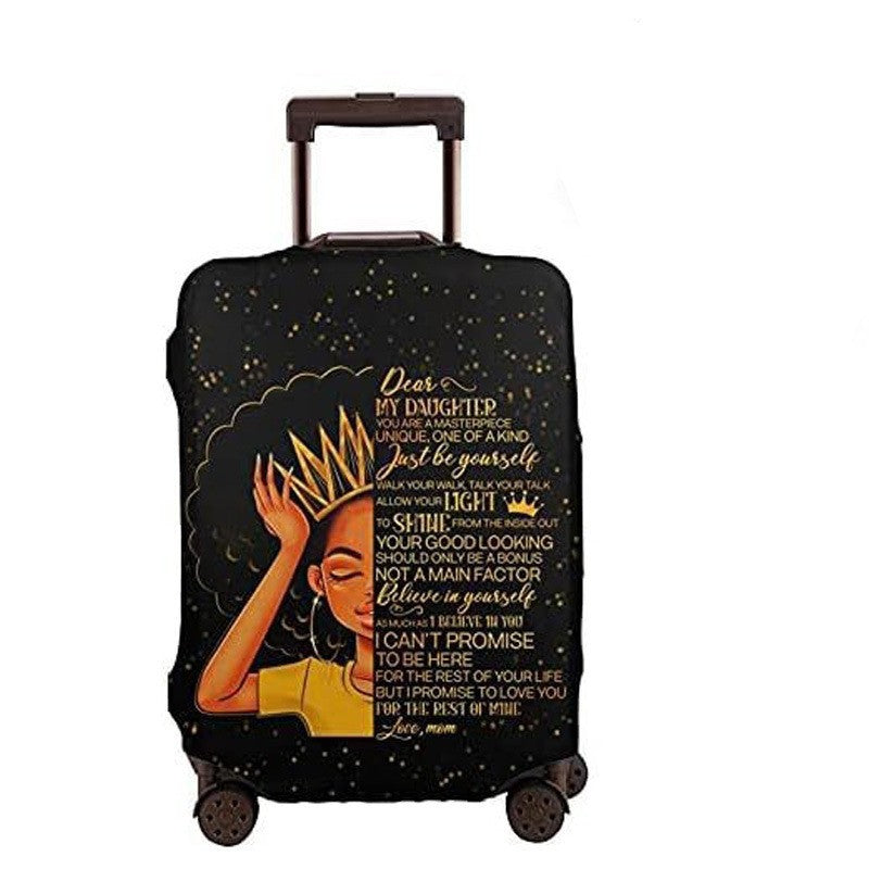Women's hard-shell suitcase with unique skull and rose design Kalsten