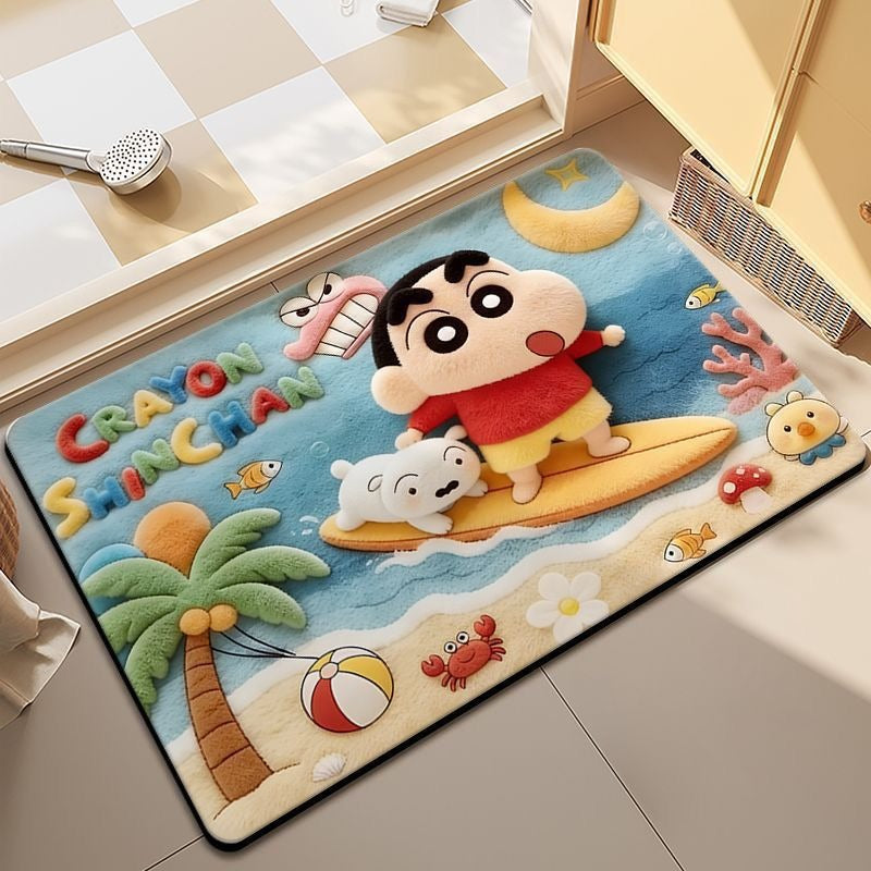 Cartoon-Themed Plush Area Mat Kalsten