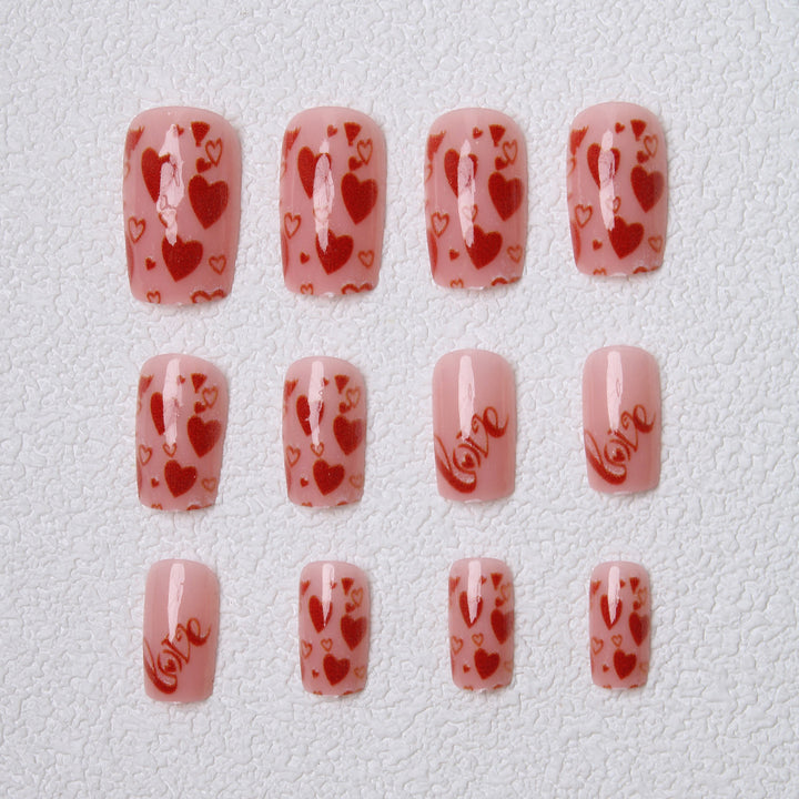 Love-Themed Press-On Nails Kalsten
