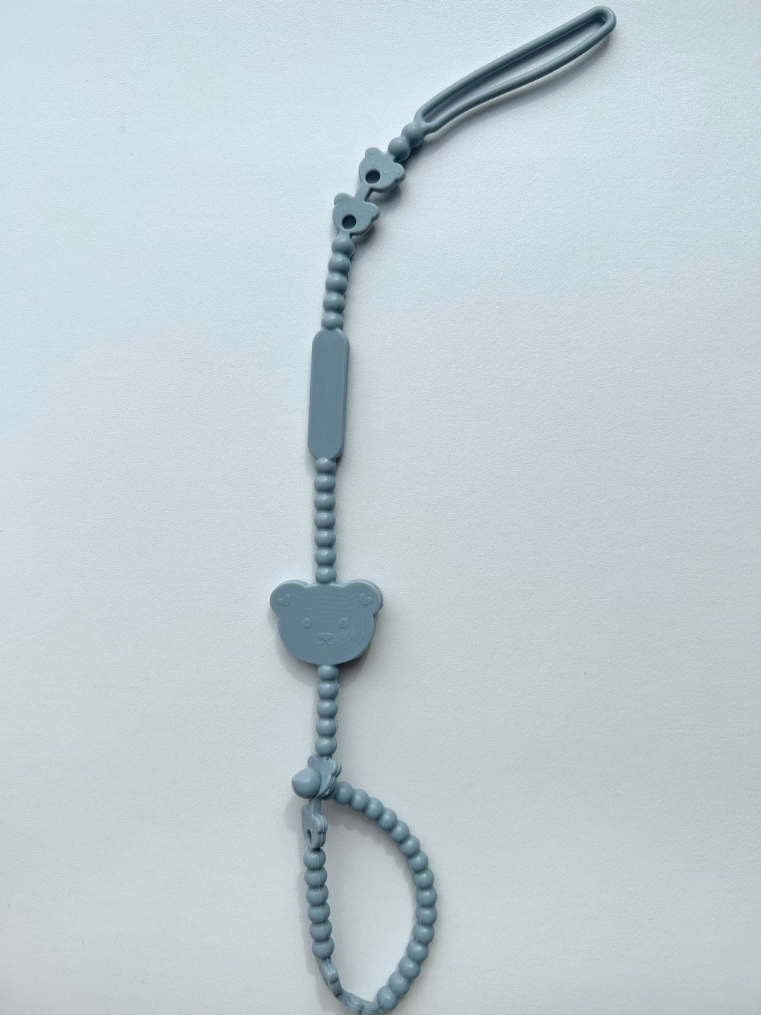 Silicone Beaded Baby Pacifier Clip and Teether Strap