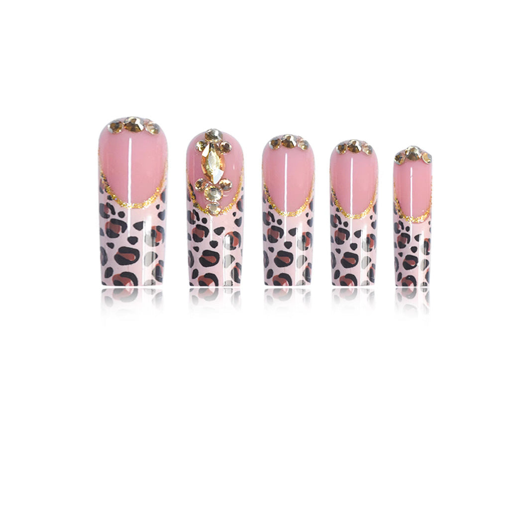 Luxury Leopard Print Press-On Nail Extensions Kalsten