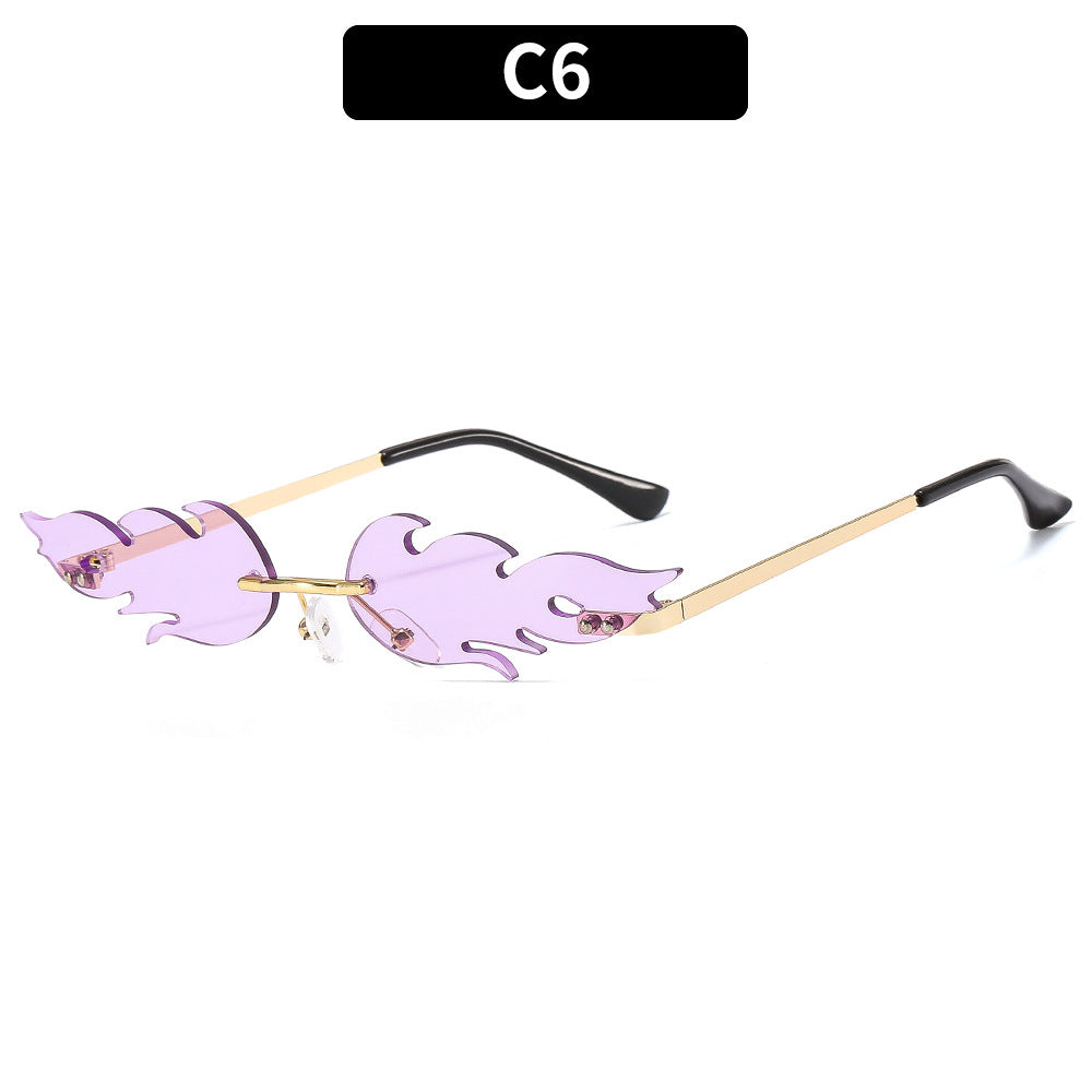 Artistic Flame-Design Eyewear