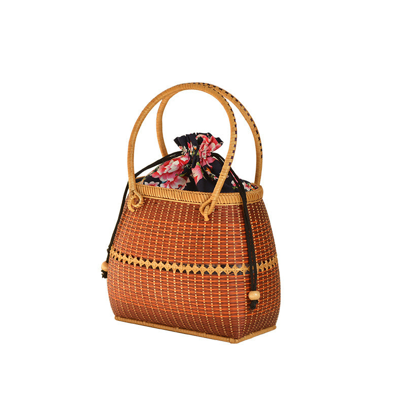 Handmade synthetic fiber tote bag Kalsten