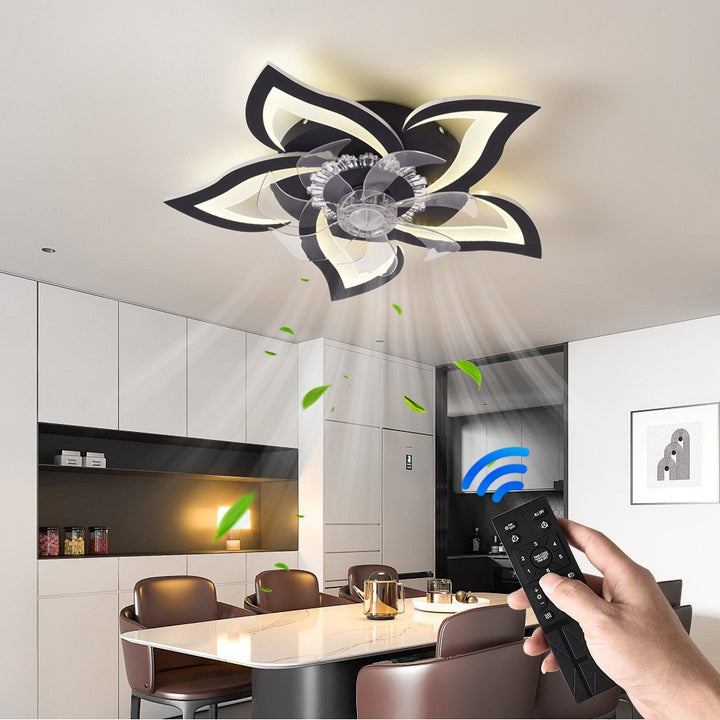 Remote-Controlled Flower Ceiling Fan