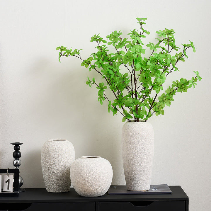 Stylish ceramic vase with textured design Kalsten