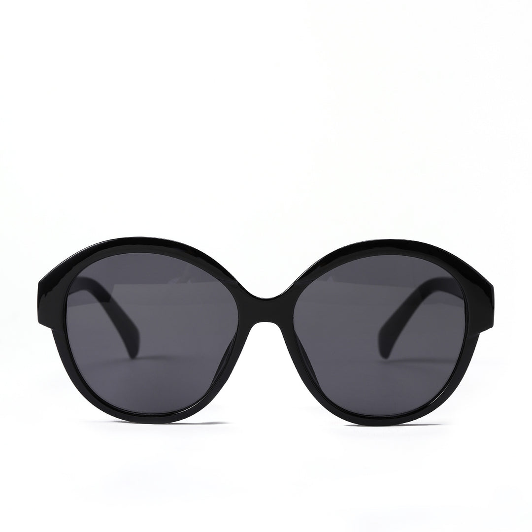 Women's round fashionable sunglasses with striking leopard pattern Kalsten