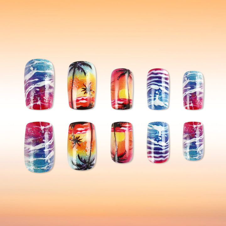 Tropical Sunset Nail Art Set Kalsten