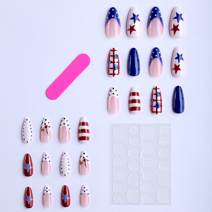 Artificial nails with unique graphic designs Kalsten