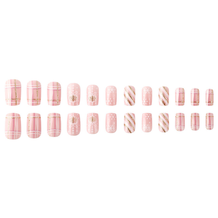 Festive Themed Press-On Nail Art Set Kalsten