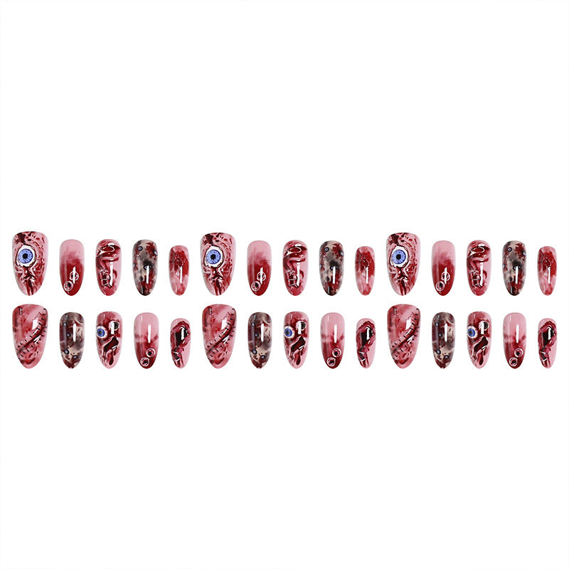 Creative artificial nail set with unique, artistic accents Kalsten