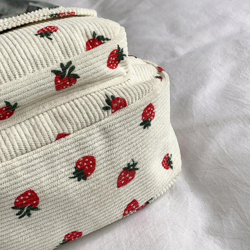 Stylish Corduroy Crossbody Bag
