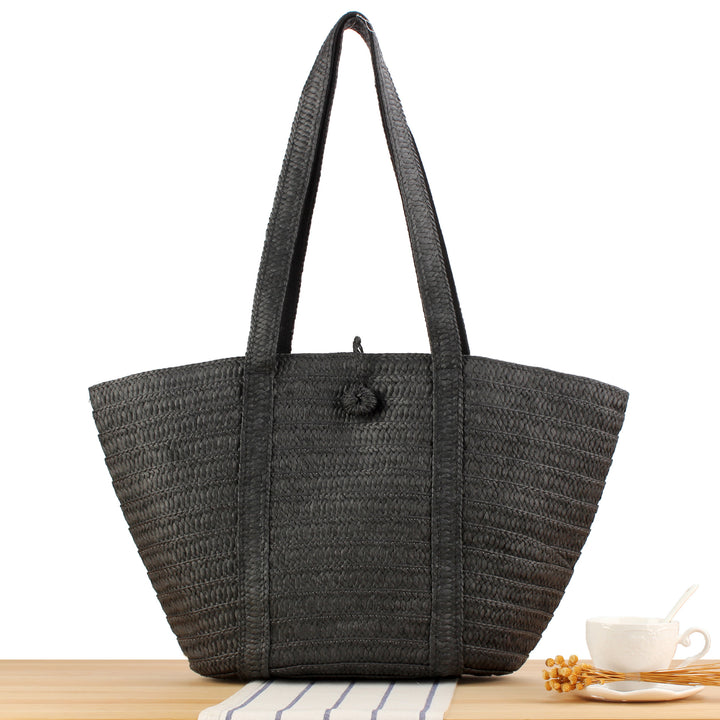 Stylish Tote Bag Made of Woven Natural Material Kalsten