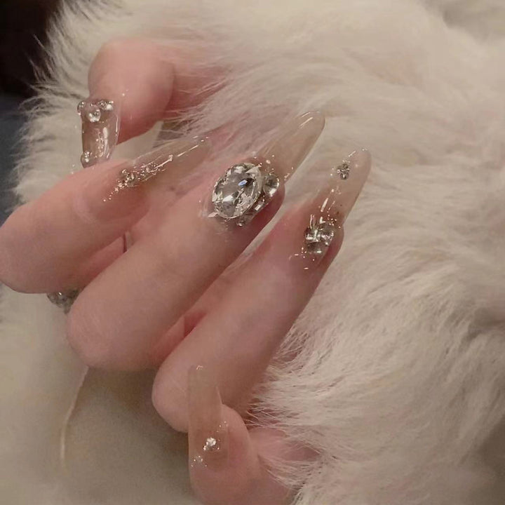 Artistic Gemstone Nail Design Kalsten