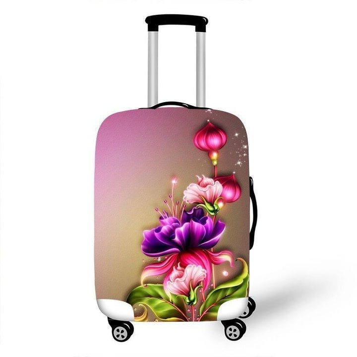 Women's hardshell travel suitcase with floral design Kalsten