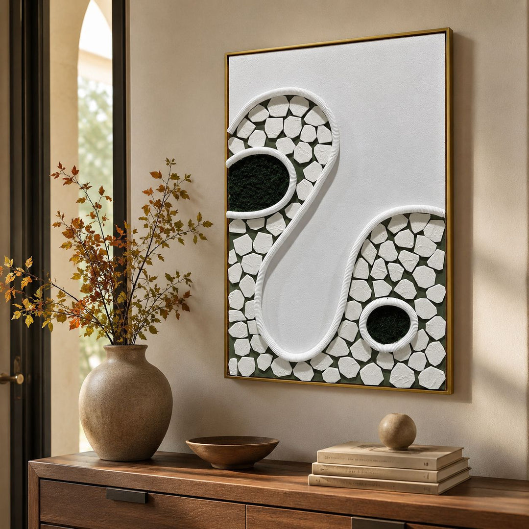 Abstract Relief Wall Art