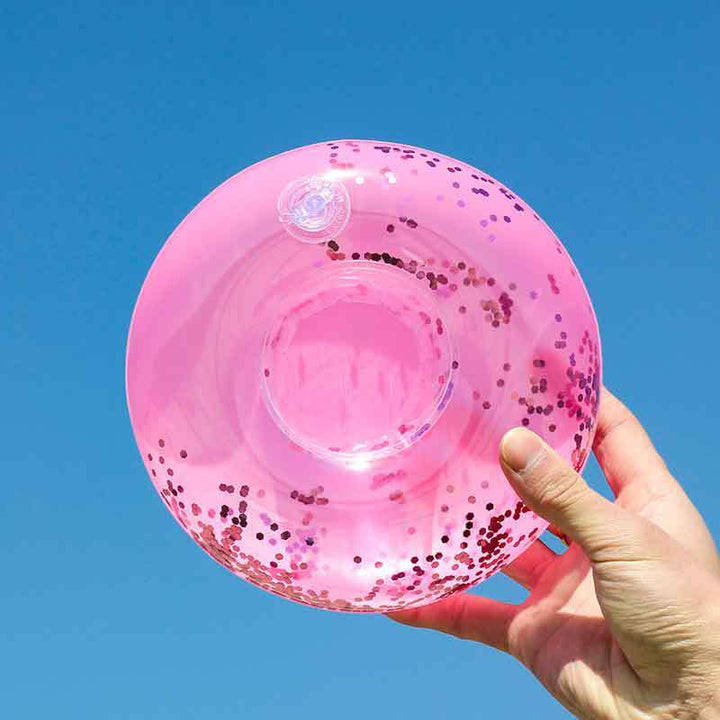 Women Inflatable Swim Ring with Floral Design Kalsten