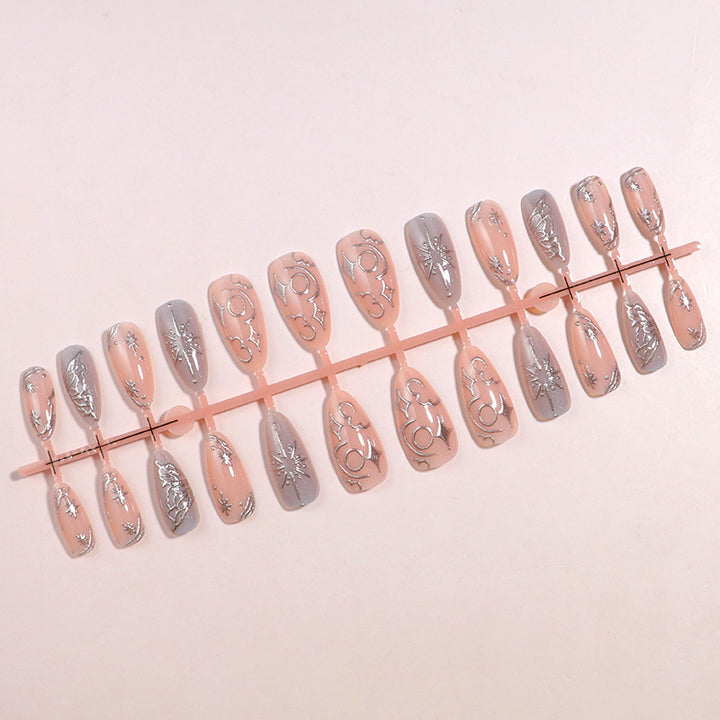 Decorative Galaxy-Inspired Press-On Nail Art Kalsten
