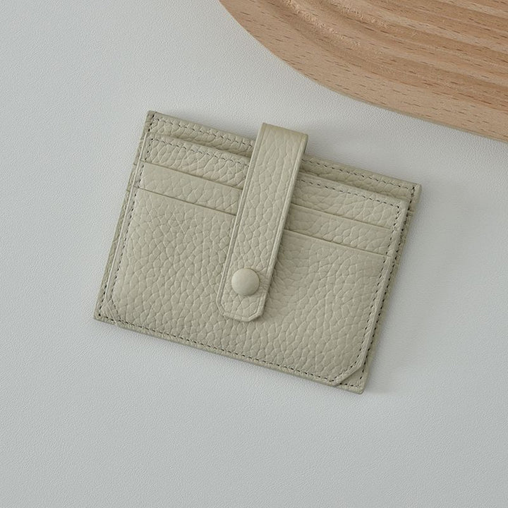 Premium Leather Snap Closure Cardholder Kalsten