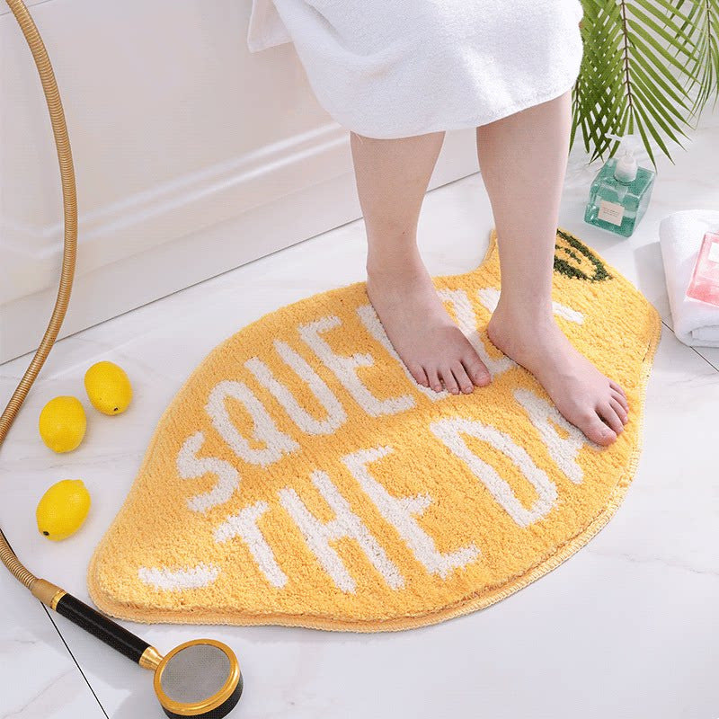 Unisex Textured Stone Pattern Bathroom Mat Kalsten