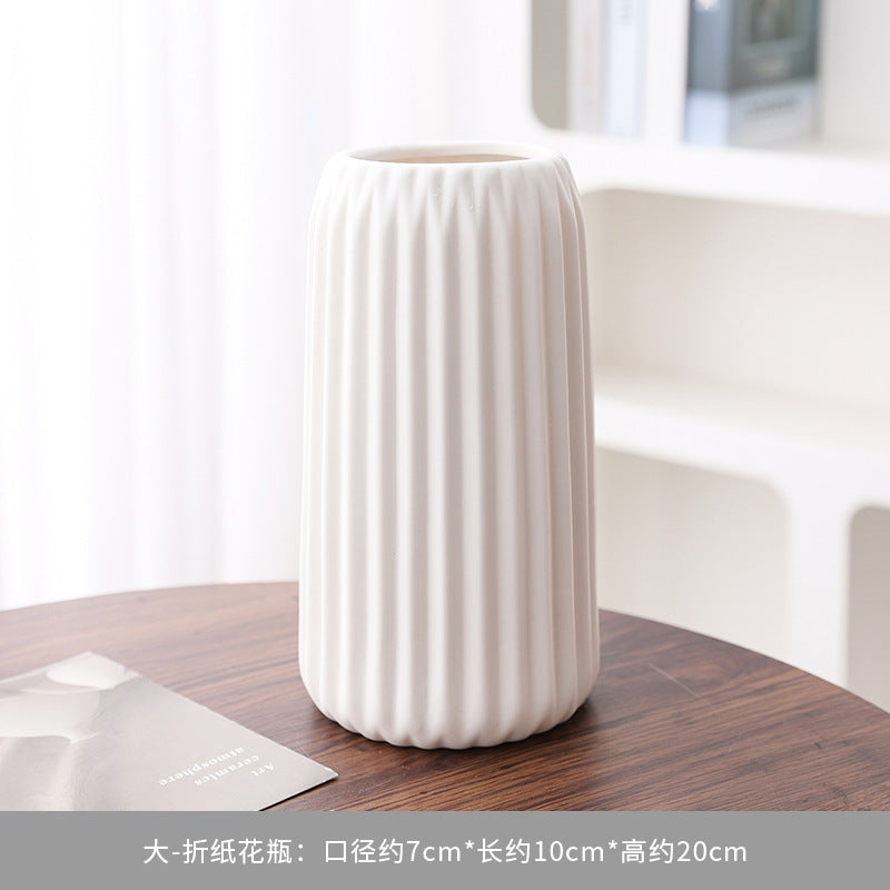 Modern Structured Ceramic Flower Vase