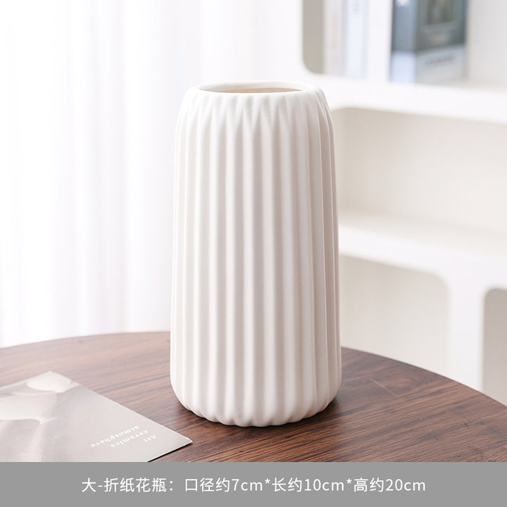 Modern Structured Ceramic Flower Vase