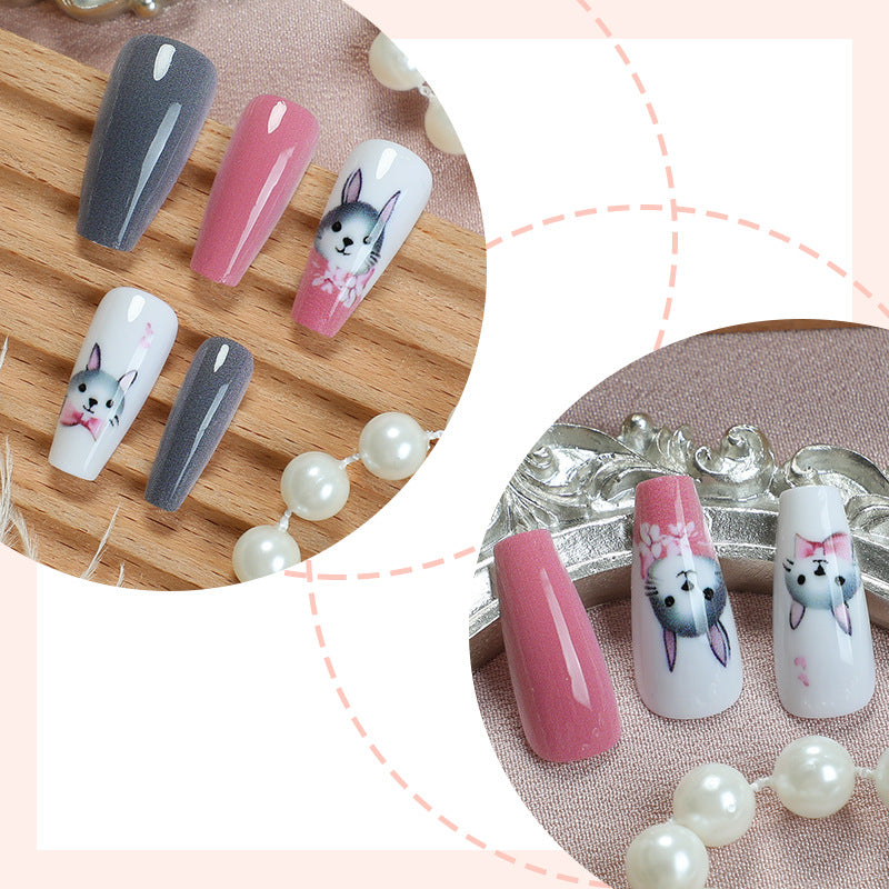 Animal-Themed Press-On Nail Art Set kalsten