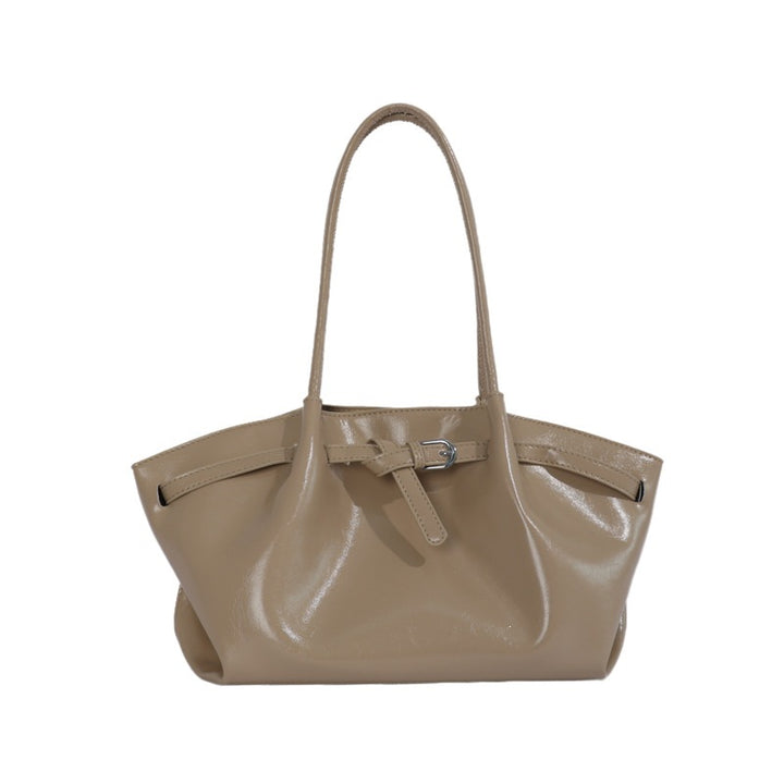 Sleek Minimalist Leather Tote Bag
